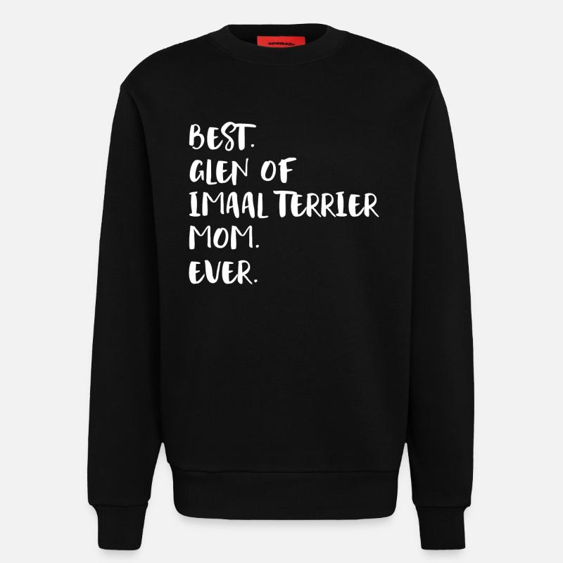 Glen d’Imaal Terrier - Sweat bio décontracté fabriqué en UE - SOLID BLACK
