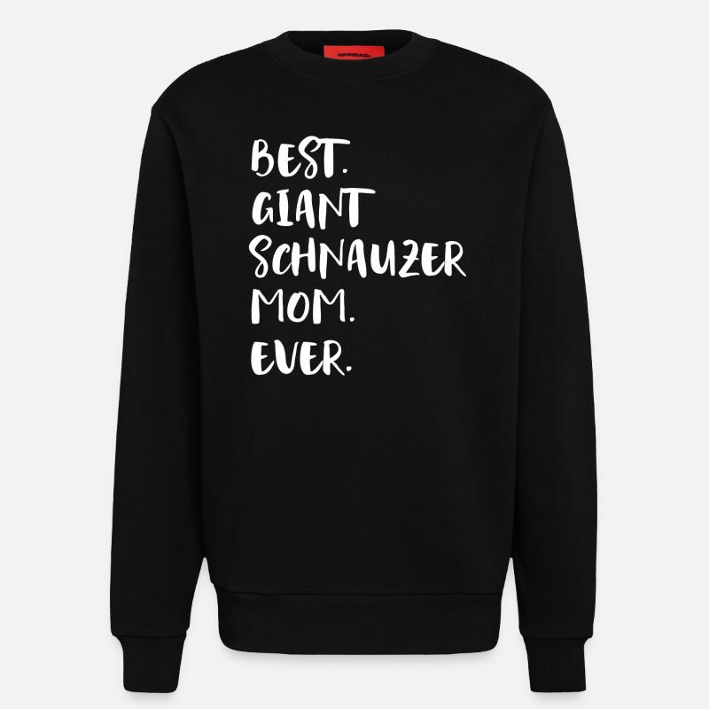Riesenschnauzer Schnauzer géant - Sweat bio décontracté fabriqué en UE - SOLID BLACK
