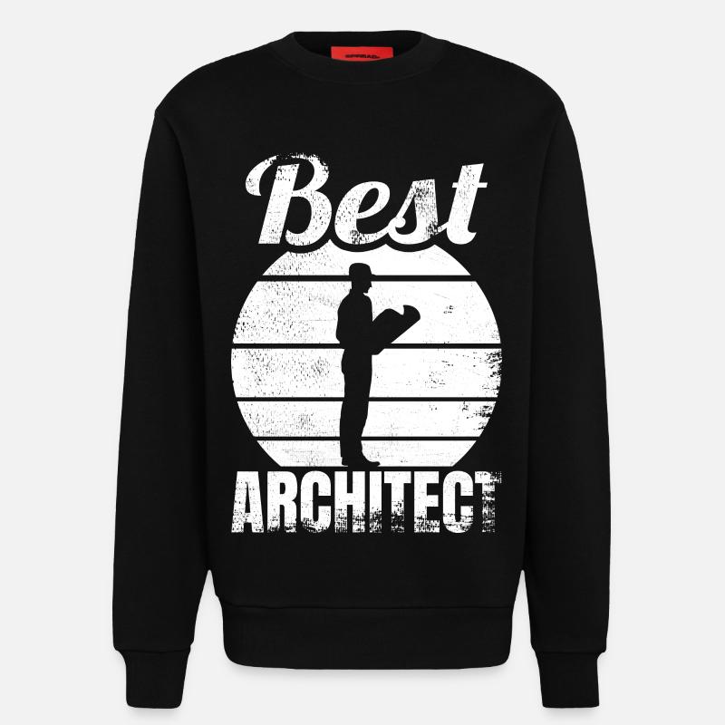 Bester Architekt - Sweatshirt - made by SPREAD  - SOLID BLACK