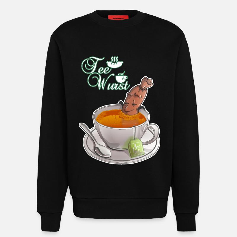 Teewurst  - Sweatshirt - made by SPREAD  - SOLID BLACK