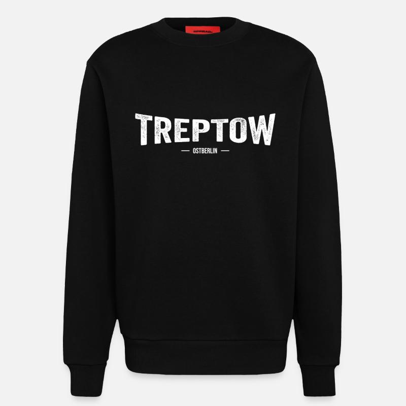 Treptow Ostberlin - Sweatshirt - made by SPREAD  - SOLID BLACK