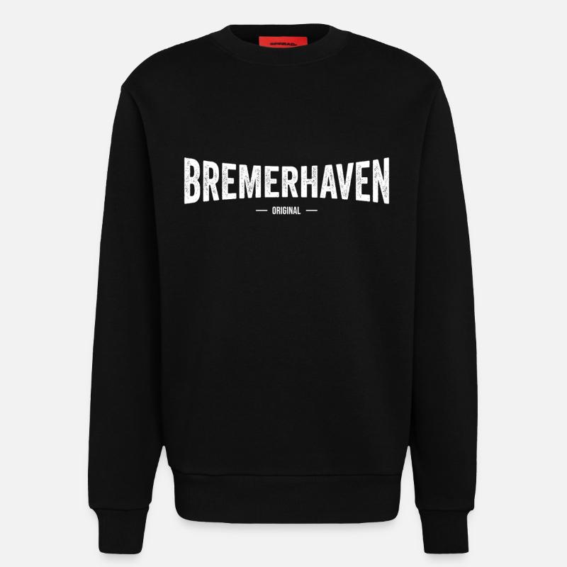 Bremerhaven Original - Sweatshirt - made by SPREAD  - SOLID BLACK