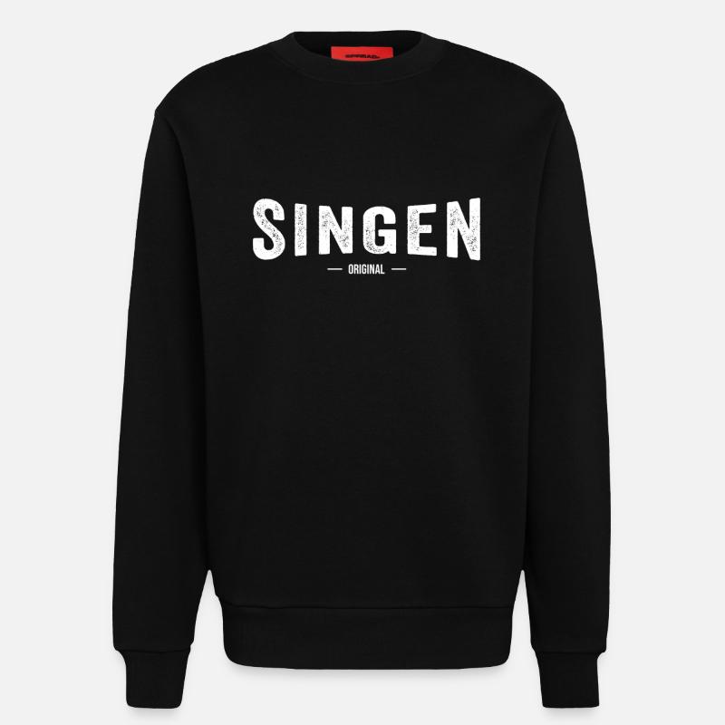 Singen Original - Sweatshirt - made by SPREAD  - SOLID BLACK