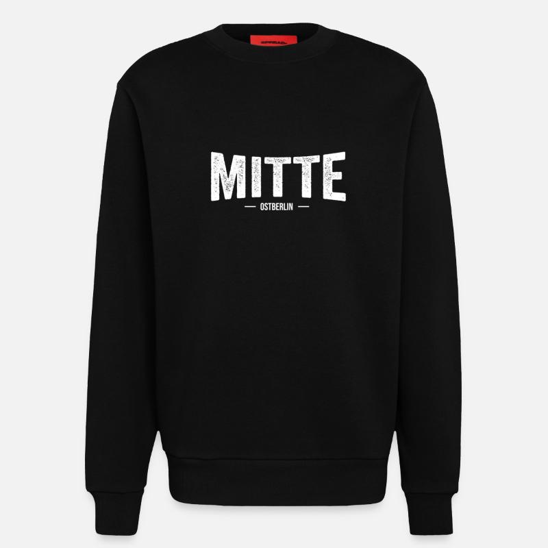 MITTE Ostberlin - Sweatshirt - made by SPREAD  - SOLID BLACK