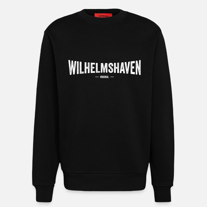 Wilhelmshaven Original - Sweatshirt - made by SPREAD  - SOLID BLACK