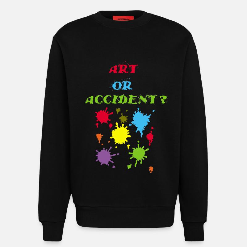 Kunst oder Unfall? - Sweatshirt - made by SPREAD  - SOLID BLACK