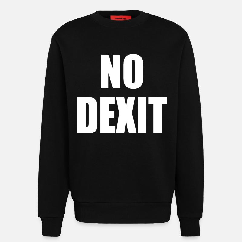 No dexit - Sweatshirt - made by SPREAD  - SOLID BLACK