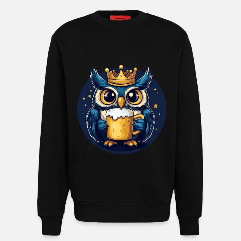 Eule Bier - Sweatshirt - made by SPREAD  - SOLID BLACK