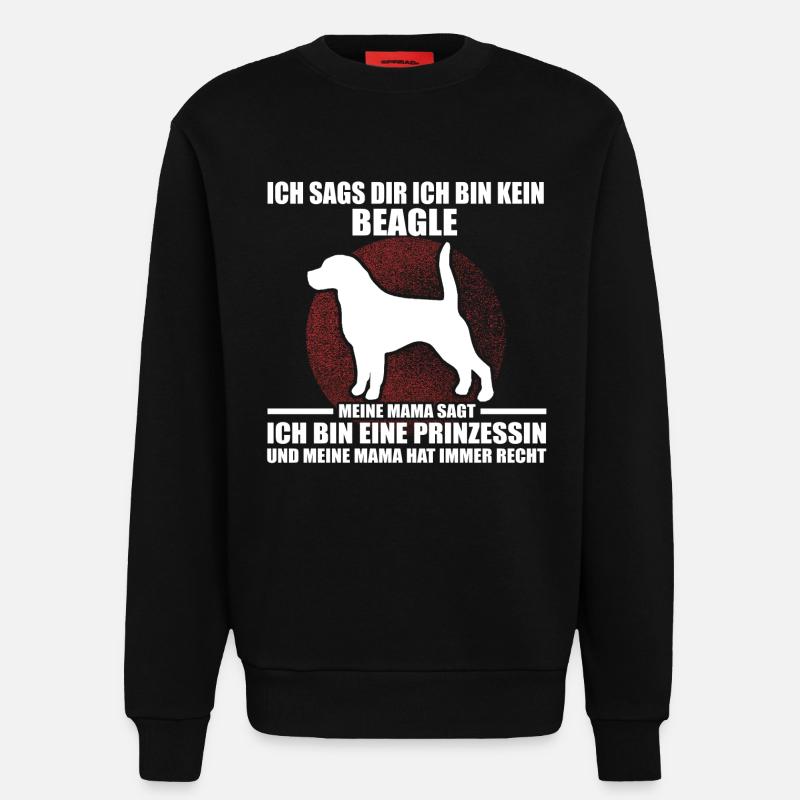 BEAGLE - Sweatshirt - made by SPREAD  - SOLID BLACK