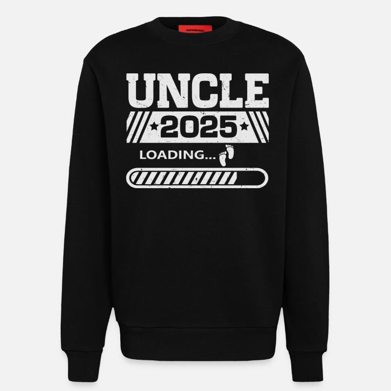 Uncle 2025 loading - Sweatshirt - made by SPREAD  - SOLID BLACK