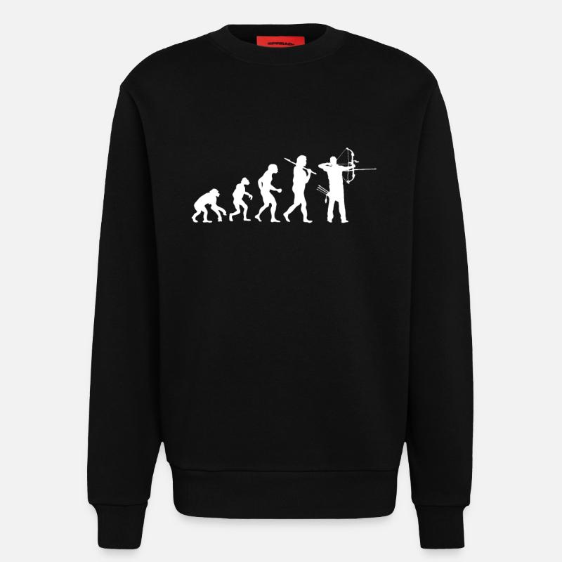Evolution Archery - Sweatshirt - made by SPREAD  - SOLID BLACK