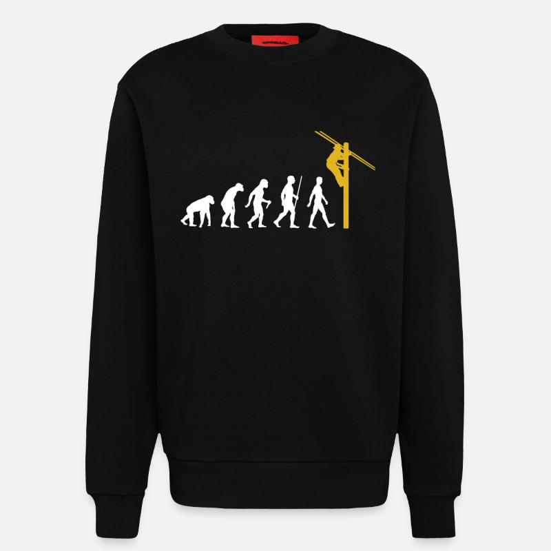 Freileitungsmonteur - Sweatshirt - made by SPREAD  - SOLID BLACK