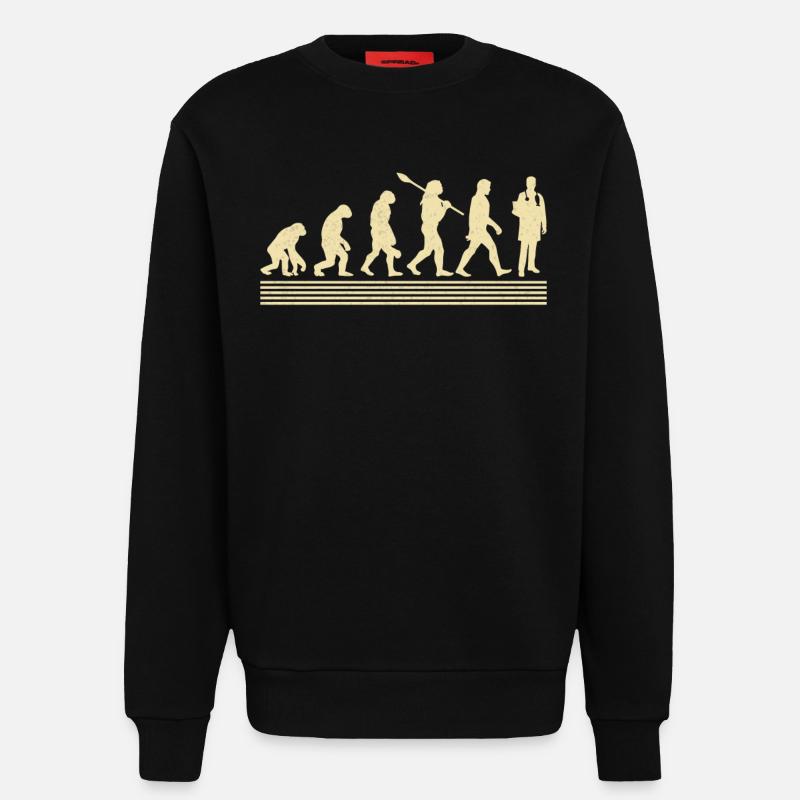 Evolution Des Arztes - Sweatshirt - made by SPREAD  - SOLID BLACK