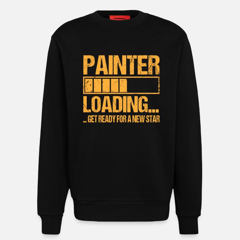 Painter loading Painter Training - Sweatshirt - made by SPREAD  - SOLID BLACK