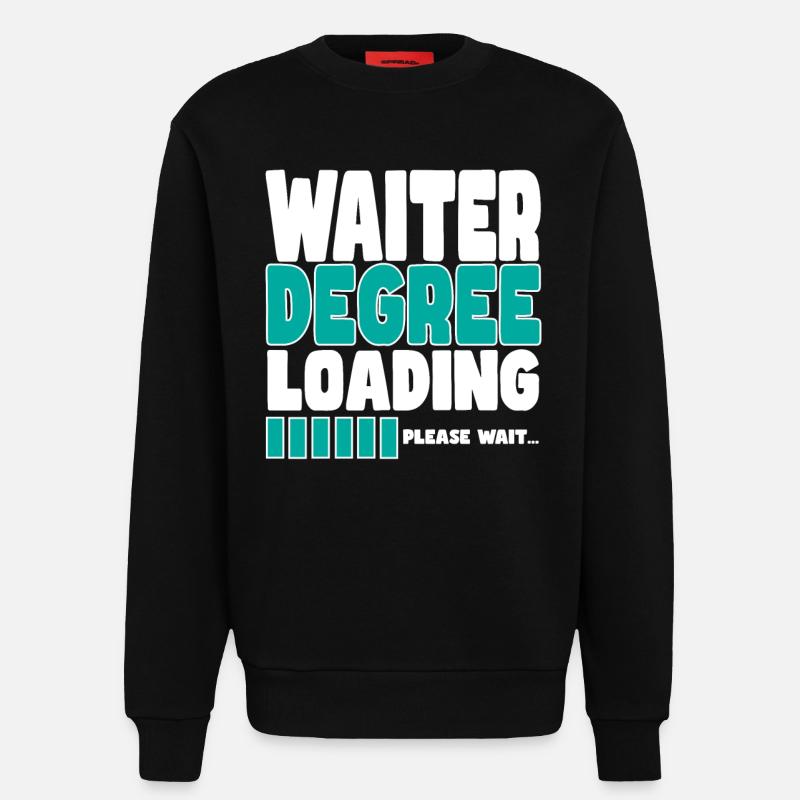 Kellner lädt Ausbildung - Sweatshirt - made by SPREAD  - SOLID BLACK