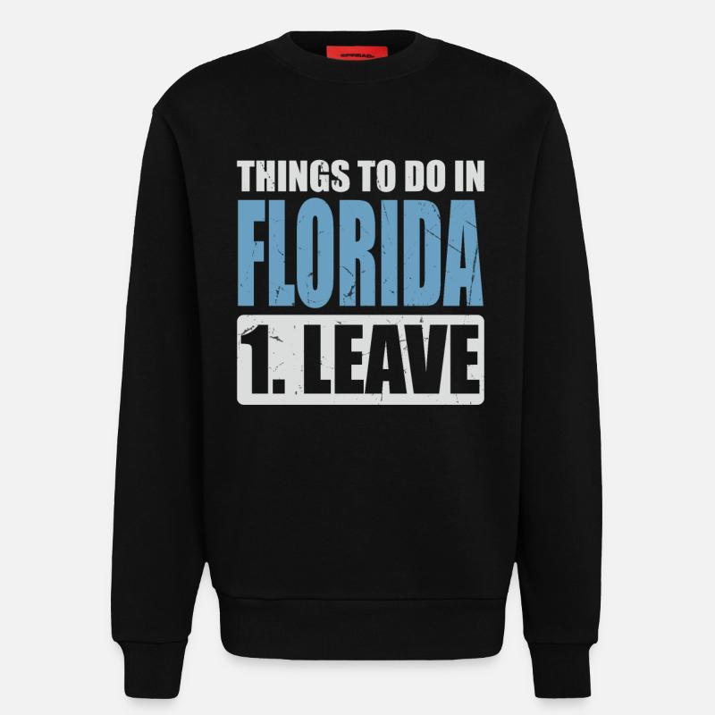Florida Meme - Sweatshirt - made by SPREAD  - SOLID BLACK