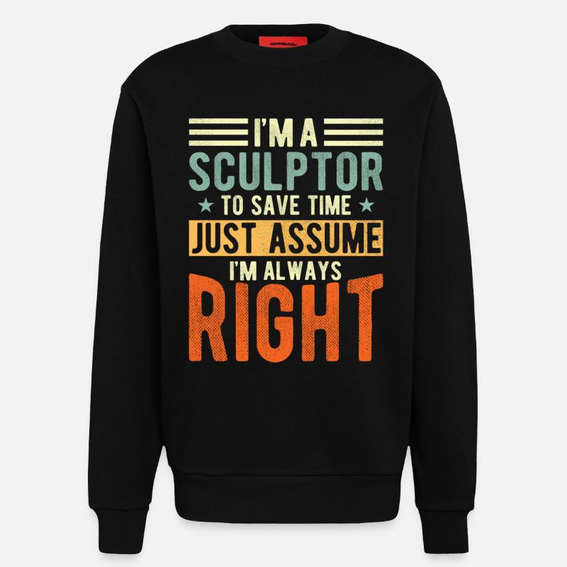 Bildhauer - Sweatshirt - made by SPREAD  - SOLID BLACK