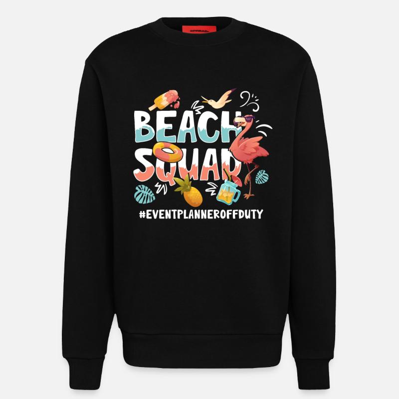 Eventplanner Vacances Beach Group - Sweat bio décontracté fabriqué en UE - SOLID BLACK