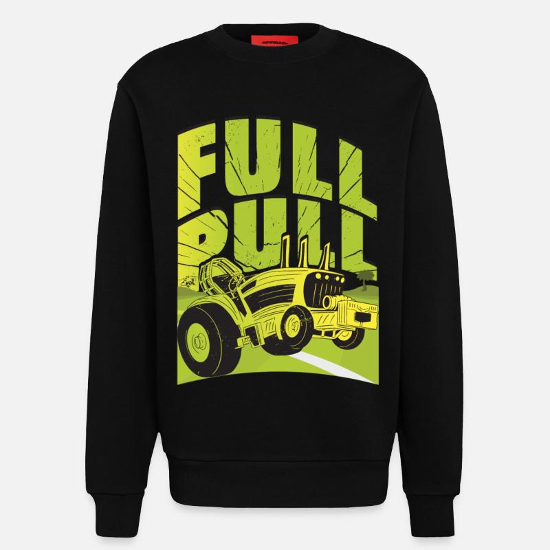 Traktor Pulling - Sweatshirt - made by SPREAD  - SOLID BLACK