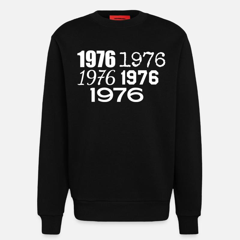 1976 - Sweatshirt - made by SPREAD  - SOLID BLACK