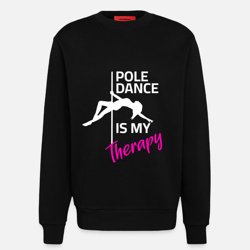 Pole Dance Therapy - Sweatshirt - made by SPREAD  - SOLID BLACK