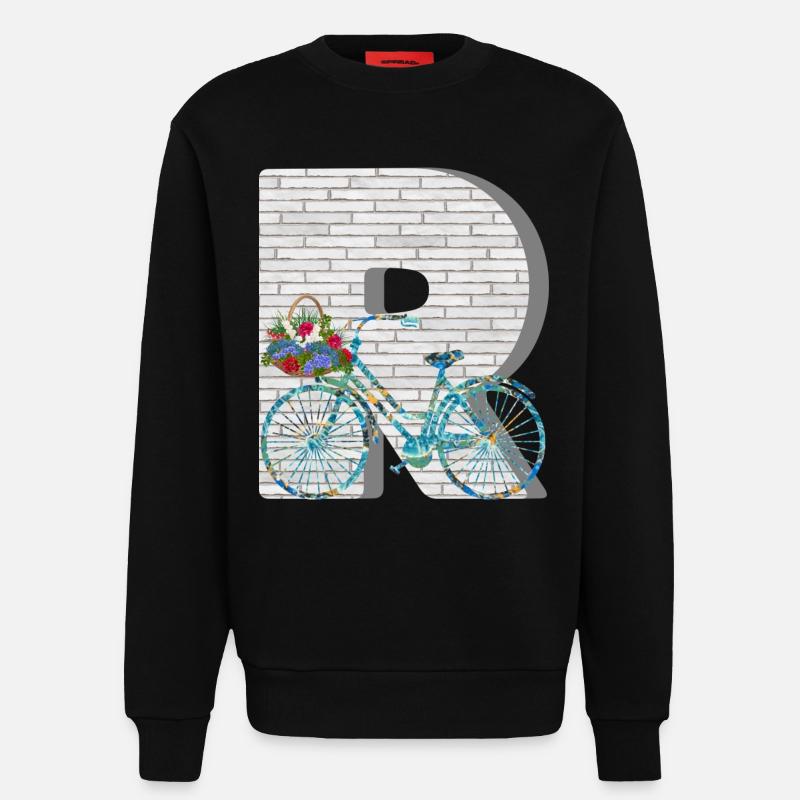 bicycle e 100 r - Sweatshirt - made by SPREAD  - SOLID BLACK