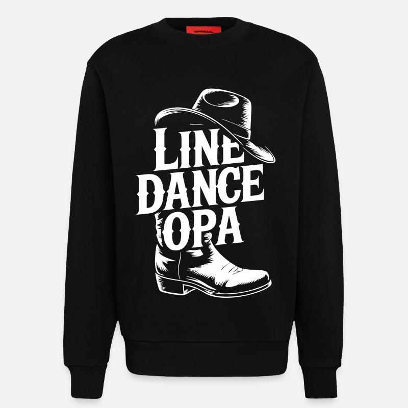 Danse en ligne Papi - Sweat bio décontracté fabriqué en UE - SOLID BLACK