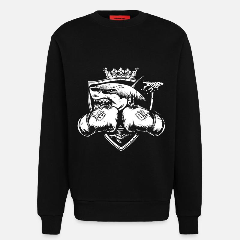 Hai Boxer Fighter - Sweatshirt - made by SPREAD  - SOLID BLACK
