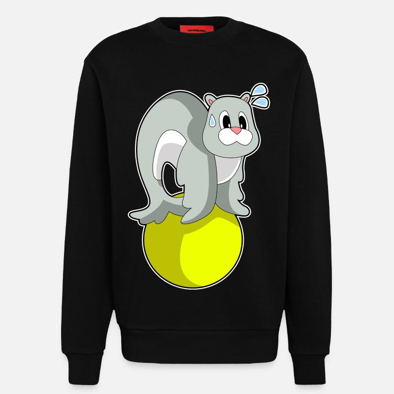 Cirque des phoques - Sweat bio décontracté fabriqué en UE - SOLID BLACK