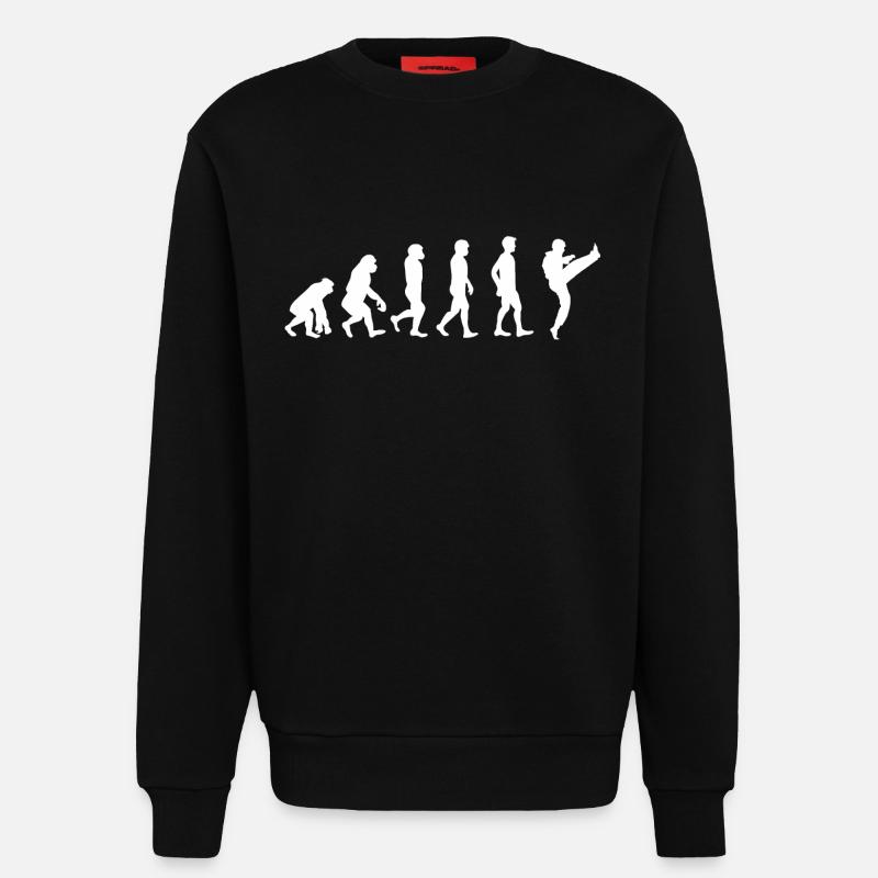 Evolution Karate - Sweat bio décontracté fabriqué en UE - SOLID BLACK