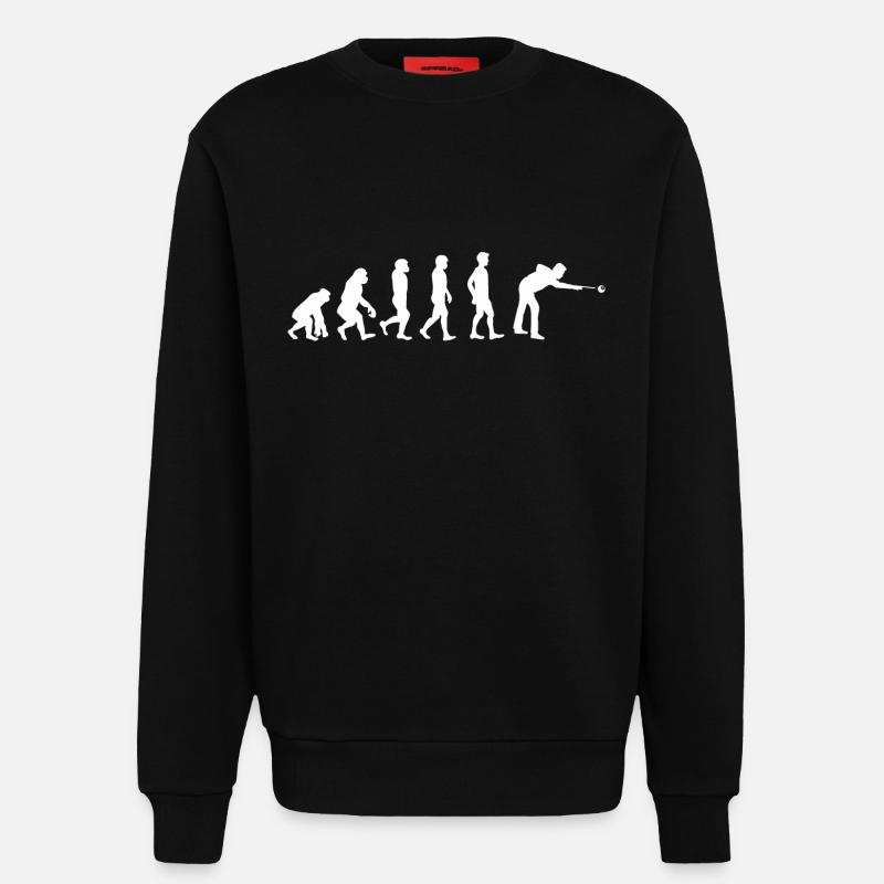 Evolution Billard - Sweat bio décontracté fabriqué en UE - SOLID BLACK