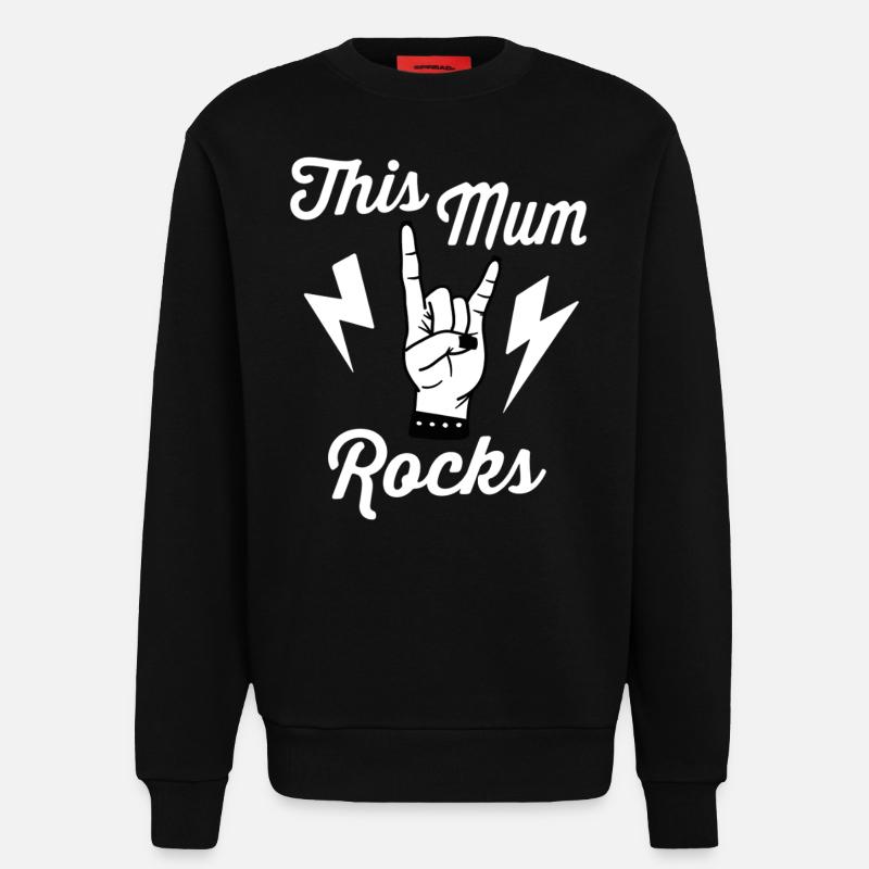 This Mum Rocks - Sweatshirt - made by SPREAD  - SOLID BLACK