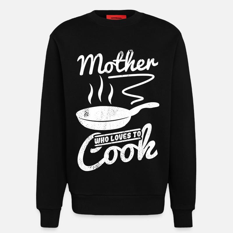 Mutter die gerne kocht - Sweatshirt - made by SPREAD - SOLID BLACK