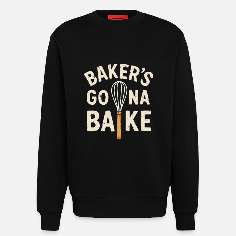 Backhelden in action - Sweatshirt - made by SPREAD  - SOLID BLACK