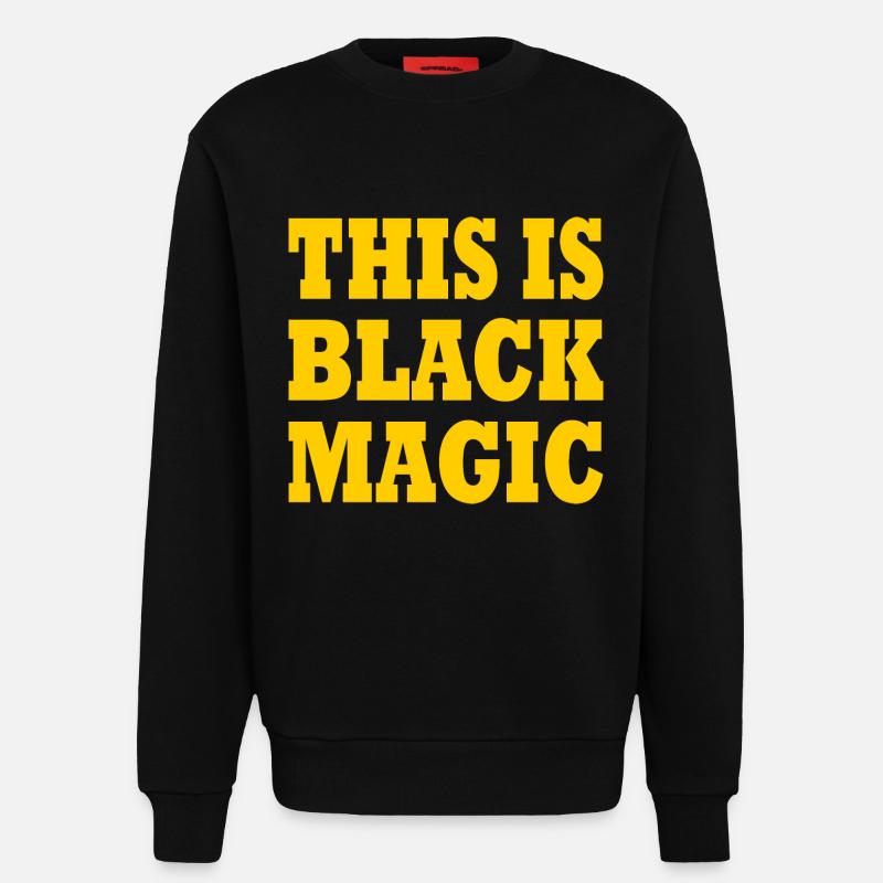 this is black magic - Sweat bio décontracté fabriqué en UE - SOLID BLACK