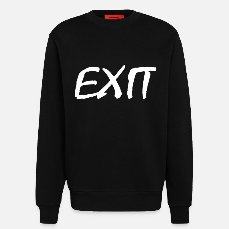 Exit - Sweatshirt - made by SPREAD  - SOLID BLACK