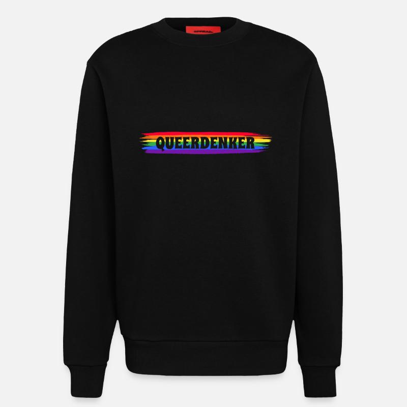 Queerdenker - Sweatshirt - made by SPREAD  - SOLID BLACK