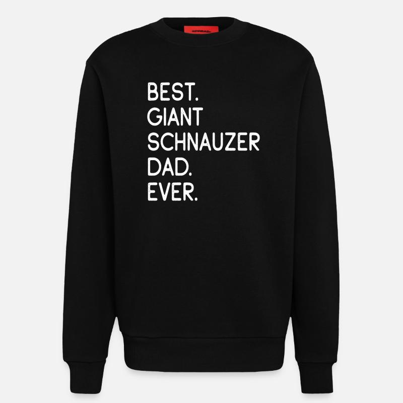 Riesenschnauzer Schnauzer géant - Sweat bio décontracté fabriqué en UE - SOLID BLACK