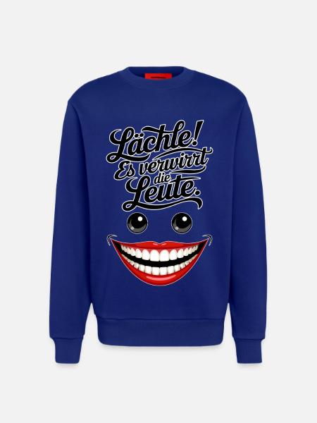 Always smiling - Sweatshirt - made by SPREAD  - SOLID BLACK