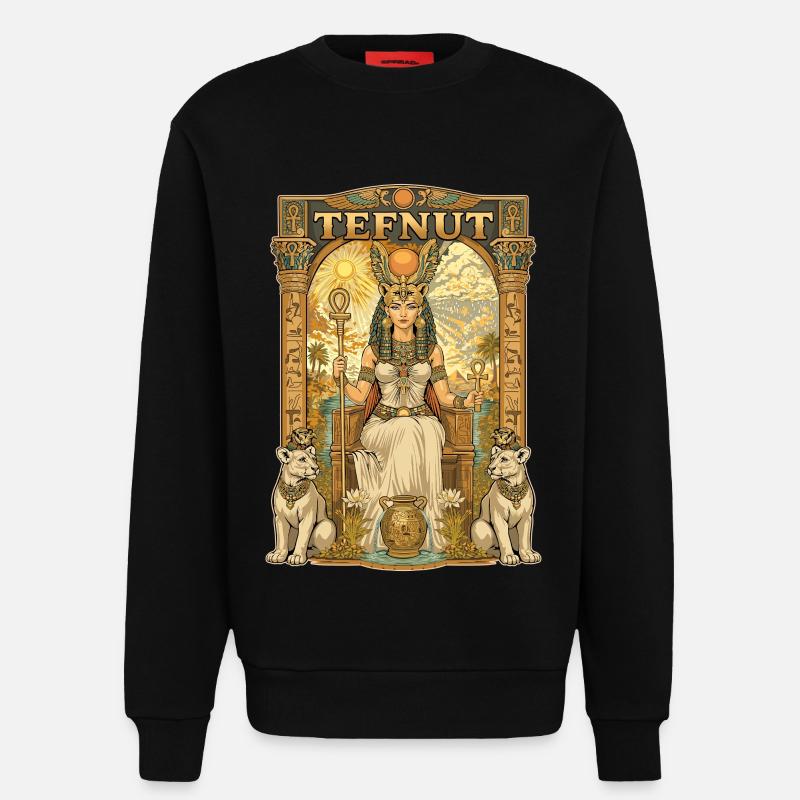 TEFNUT Throne - Sweatshirt - made by SPREAD  - SOLID BLACK