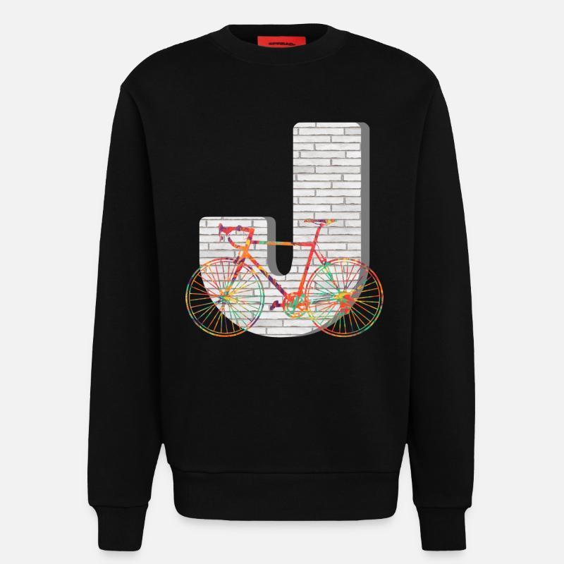 fahrrad e 249 j - Sweatshirt - made by SPREAD  - SOLID BLACK
