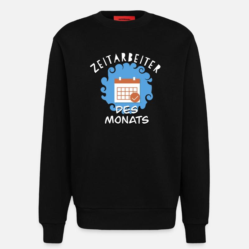 Zeitarbeiter - Leiharbeiter - Sweatshirt - made by SPREAD - SOLID BLACK