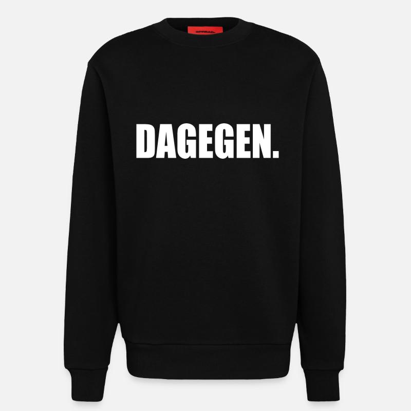 Dagegen - Sweatshirt - made by SPREAD  - SOLID BLACK