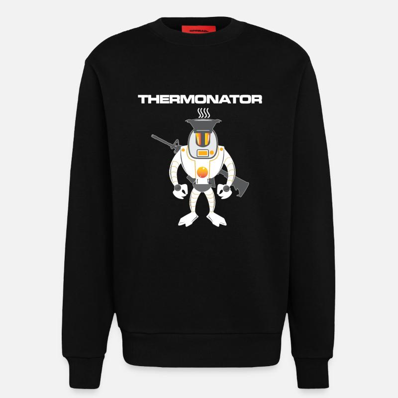 Thermonator Terminator Geschenkidee - Sweatshirt - made by SPREAD  - SOLID BLACK