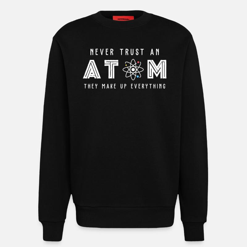 Wissenschaft Atom Science - Sweatshirt - made by SPREAD - SOLID BLACK