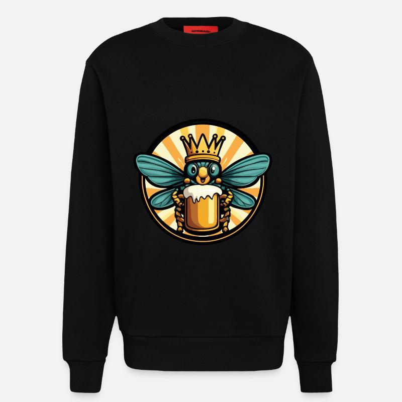 Libelle Bier - Sweatshirt - made by SPREAD  - SOLID BLACK