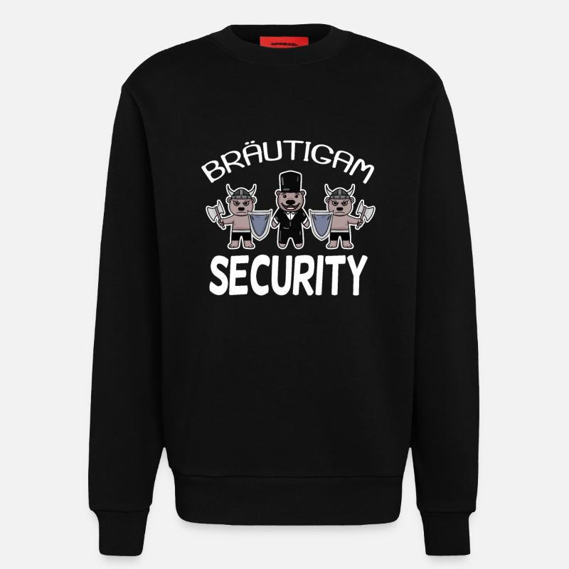Bräutigam Security Wikinger - Sweatshirt - made by SPREAD  - SOLID BLACK