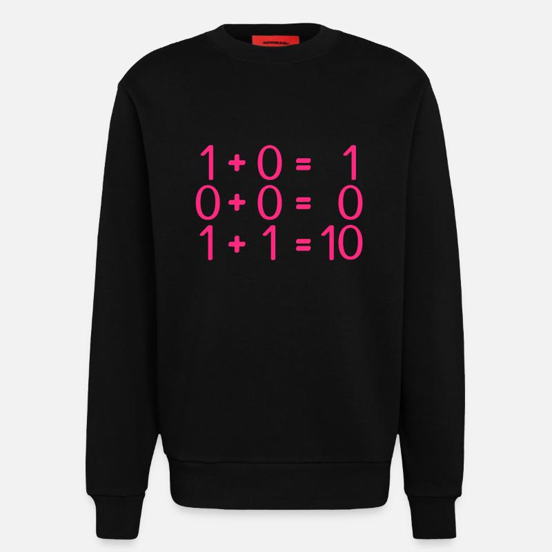 Computer science rules programmers - Sweatshirt - made by SPREAD  - SOLID BLACK