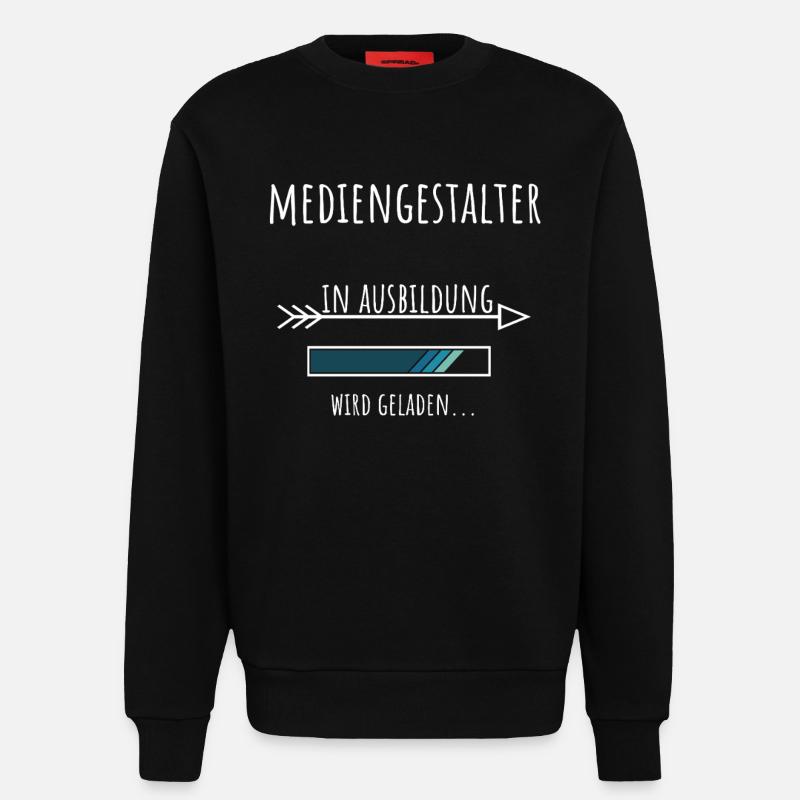 Mediengestalter Ausbildung Beruf Geschenk - Sweatshirt - made by SPREAD  - SOLID BLACK