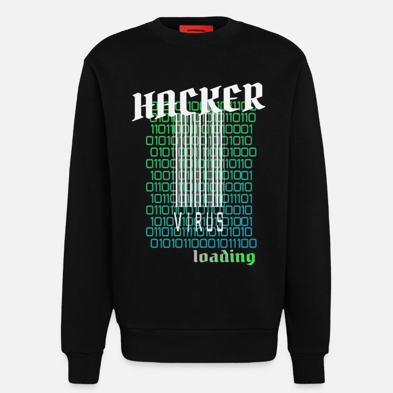 Anonymous, Hacker - Sweatshirt - made by SPREAD  - SOLID BLACK
